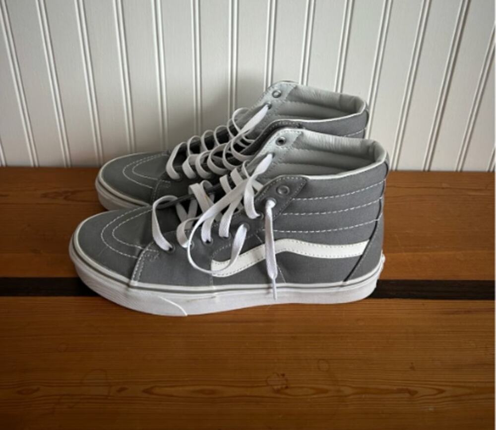 Vans High Top Shoes - Gray/White -Women’s 10.5